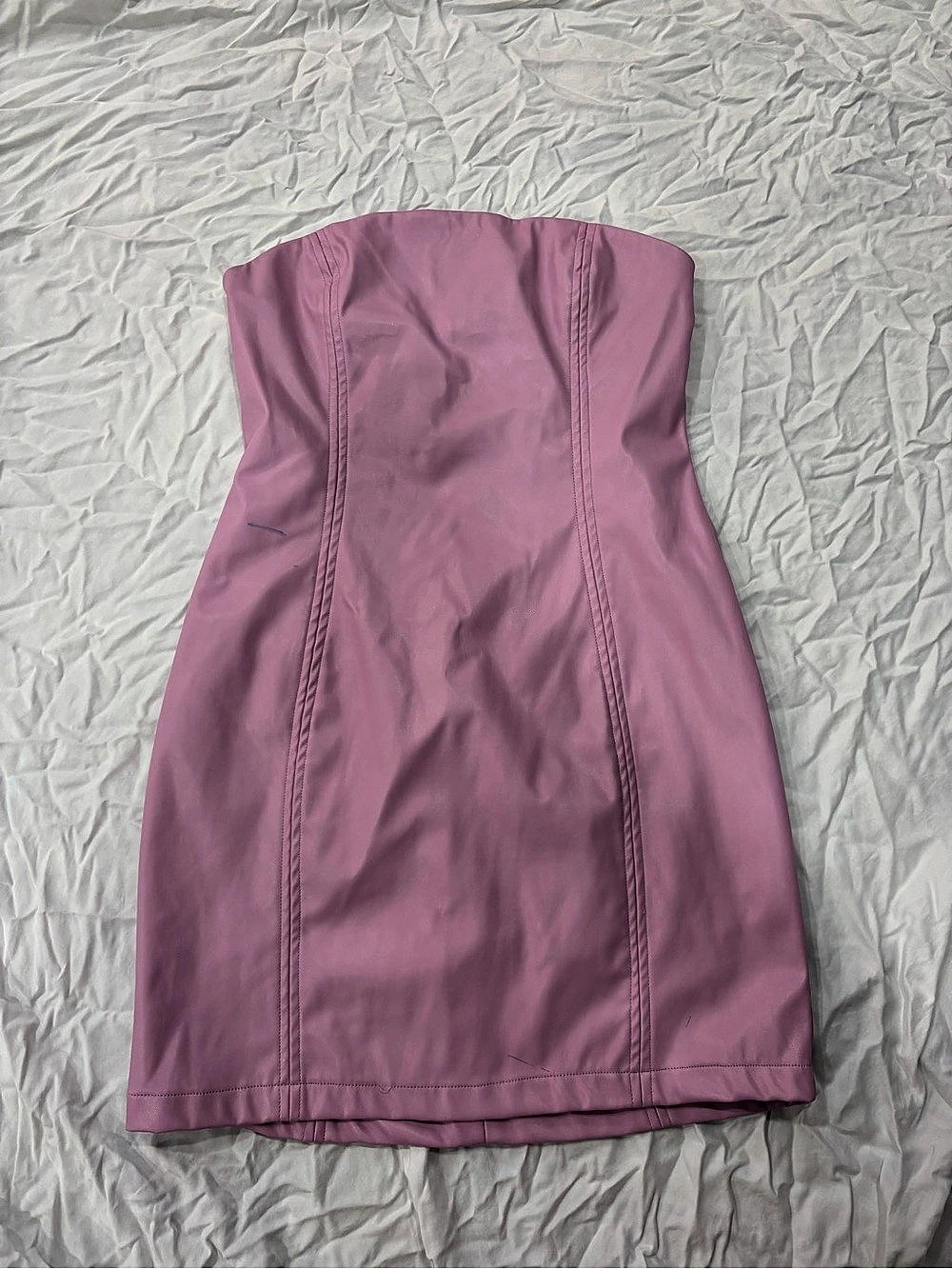 Princess Polly Hailey Strapless Mini Dress Pink Size 6